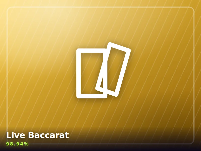 Live Baccarat by Evolution — cover art